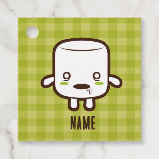 Zombie Marshmallow Halloween Favour Tags