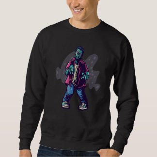 Zombie matching couples family Halloween costume 2 Sweatshirt