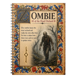 Zombie, Mediaeval Bestiary Art Notebook