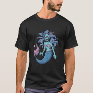 Zombie Mermaid Halloween T Shirt
