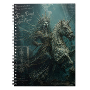 Zombie Mermaid on a Seahorse Unicorn Notebook