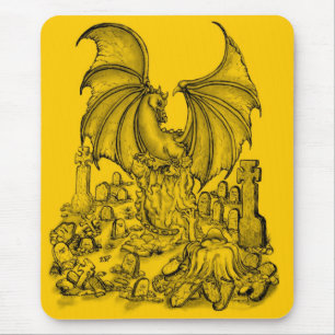 Zombie mit Drache Mouse Mat