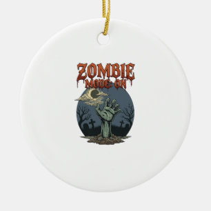 Zombie Mode Halloween Hand Moon Graveyard_1 Ceramic Tree Decoration