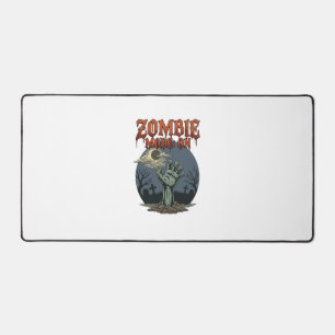 Zombie Mode Halloween Hand Moon Graveyard_1 Desk Mat