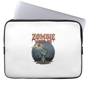 Zombie Mode Halloween Hand Moon Graveyard_1 Laptop Sleeve