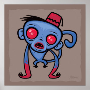 Zombie Monkey Poster
