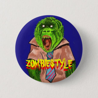 zombie monkey, ZOMBIESTYLE, ZOMBIESTYLE 6 Cm Round Badge