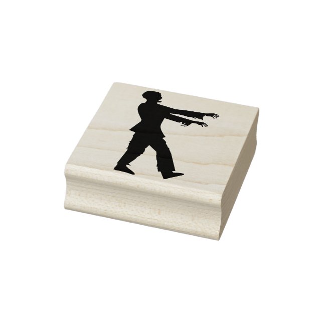 Zombie monster silhouette art stamp (Stamp)