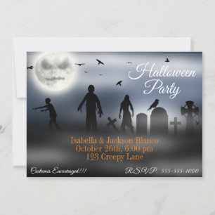 Zombie Moon Invitation