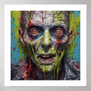 Zombie Mugshot Halloween Poster