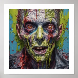 Zombie Mugshot Halloween Poster