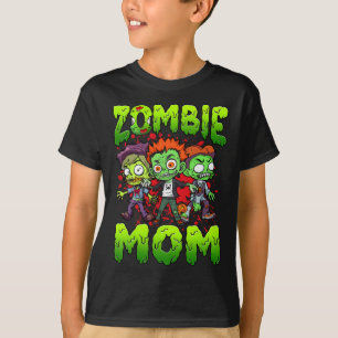 Zombie Mum Halloween Costume Family Matching T-Shirt