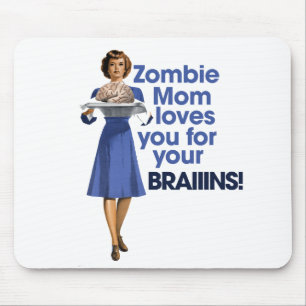 Zombie Mum Mouse Mat