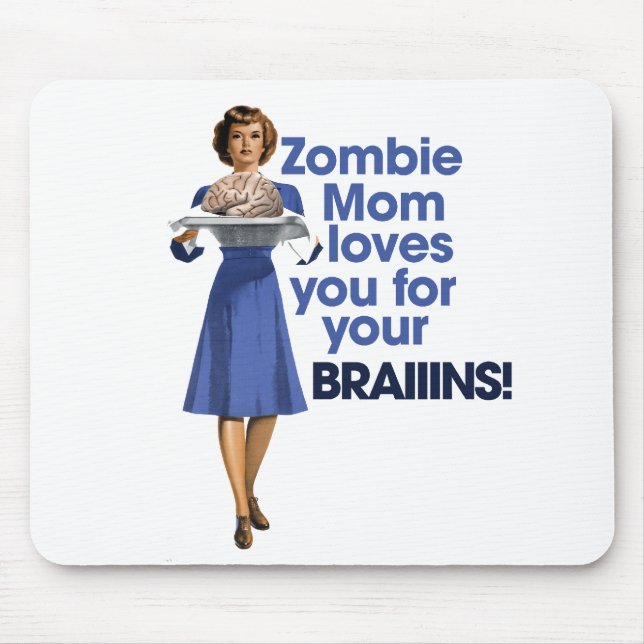 Zombie Mum Mouse Mat (Front)