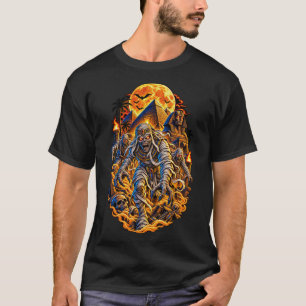 Zombie Mummy Pharaoh Egyptian Halloween Horror Gra T-Shirt