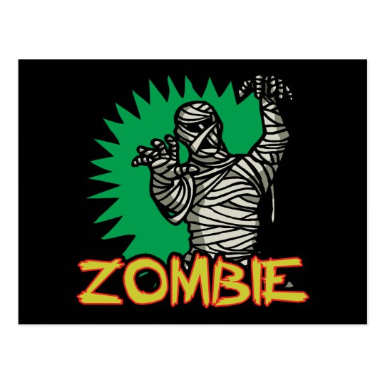 Zombie Mummy Postcard