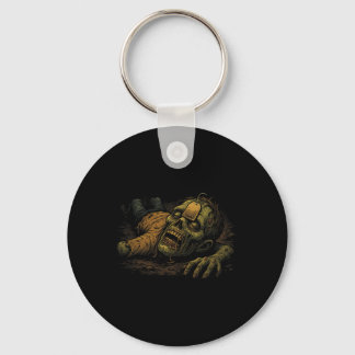 Zombie Npc Teag - Funny Tea G Gamer Meme Halloween Key Ring