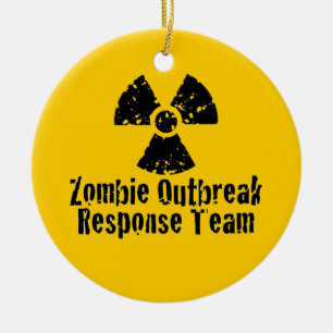 Zombie Outbreak Response Ceramic Tree Decoration