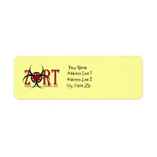 Zombie Outbreak Response Team Address Labels