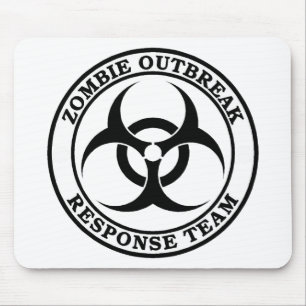 Zombie Outbreak Response Team (Biohazard) Mouse Mat
