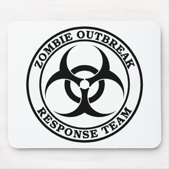 Zombie Outbreak Response Team (Biohazard) Mouse Mat (Front)