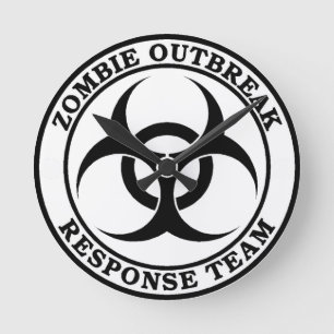 Zombie Outbreak Response Team (Biohazard) Round Clock