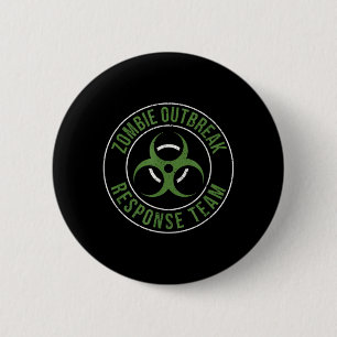 Zombie Outbreak Response Team Halloween Apocalypse 6 Cm Round Badge