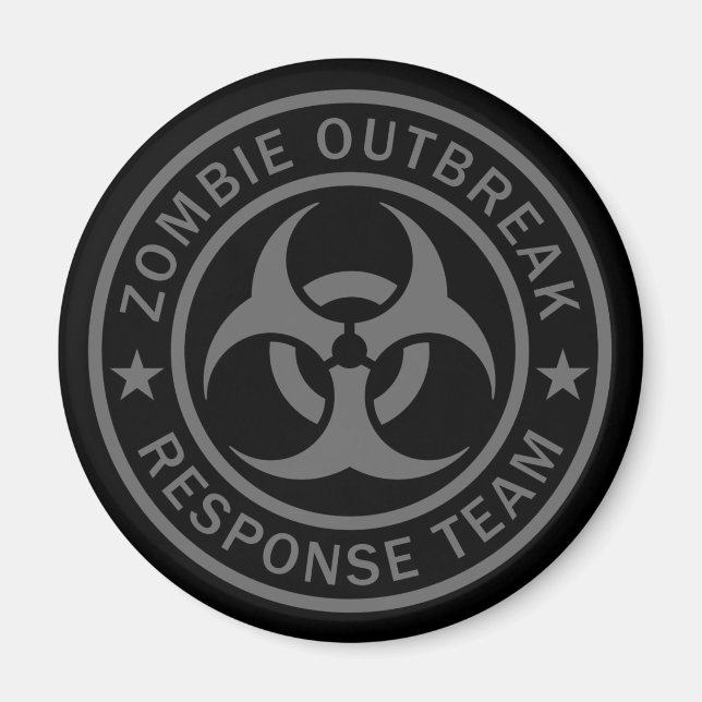 Zombie outbreak response team magnet (Front)