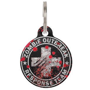 Zombie Outbreak Response Team Medic Pet ID Tag