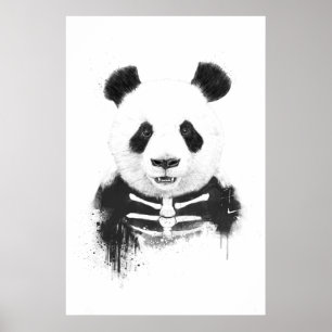 Zombie panda poster