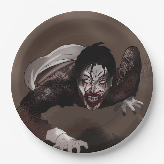 Zombie  paper plate (Front)