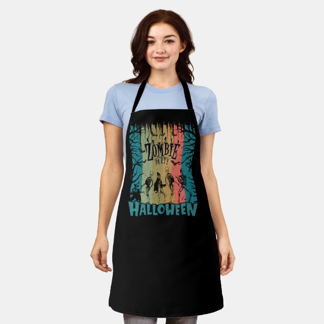Zombie Party, Halloween Apron (Worn)