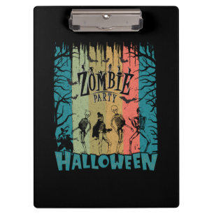 Zombie Party, Halloween Clipboard