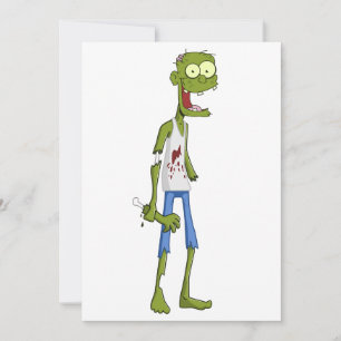  Zombie Party Invitation – Halloween Card