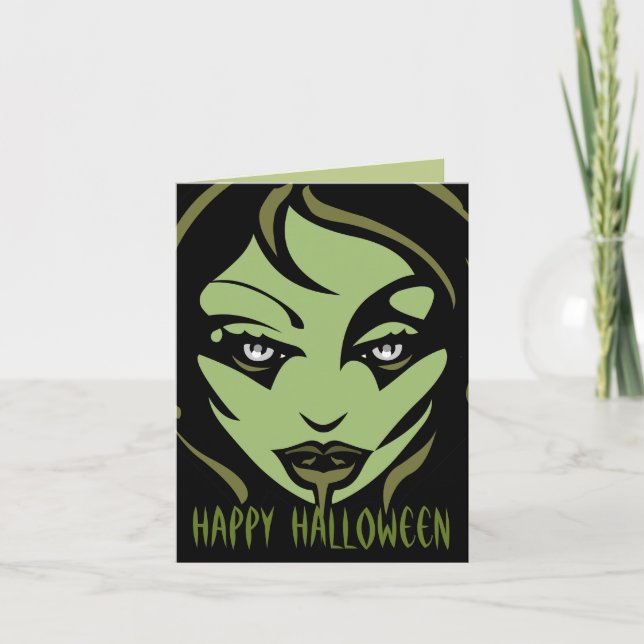Zombie Party Invitations Custom Halloween Cards (Front)