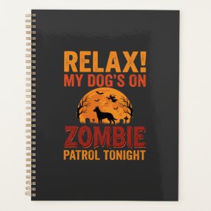 Zombie Patrol Dog Halloween Planner