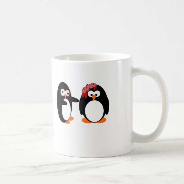 Zombie Penguin Coffee Mug (Right)