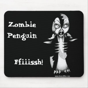 Zombie Penguin: Ffiiissh! Mouse Mat