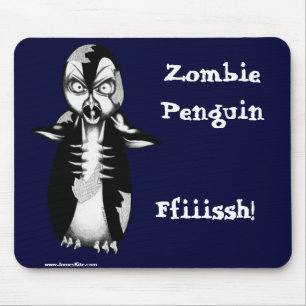 Zombie Penguin: Ffiiissh! Mouse Mat