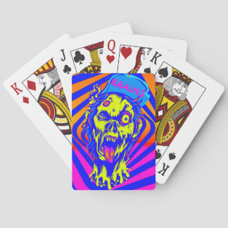Zombie Personalised Playing Cards