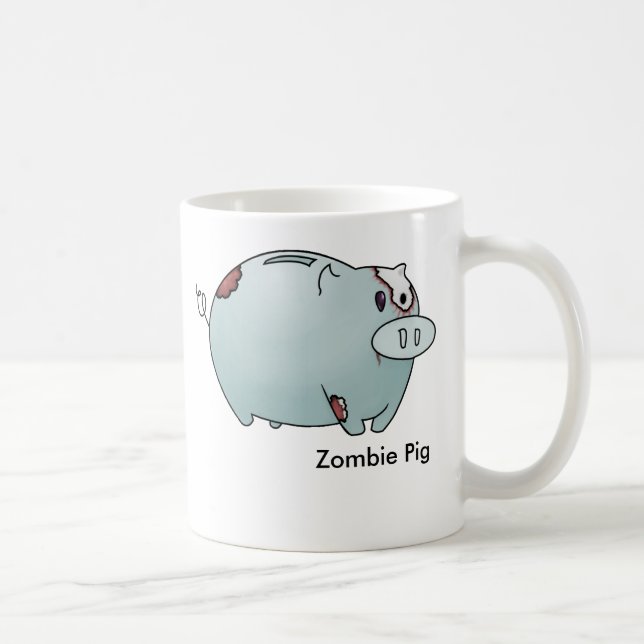 Zombie Pig Coffee Mug (Right)