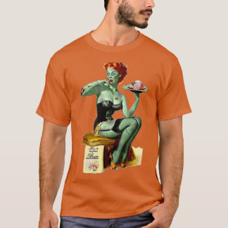 Zombie Pin Up Girl Halloween T-Shirt