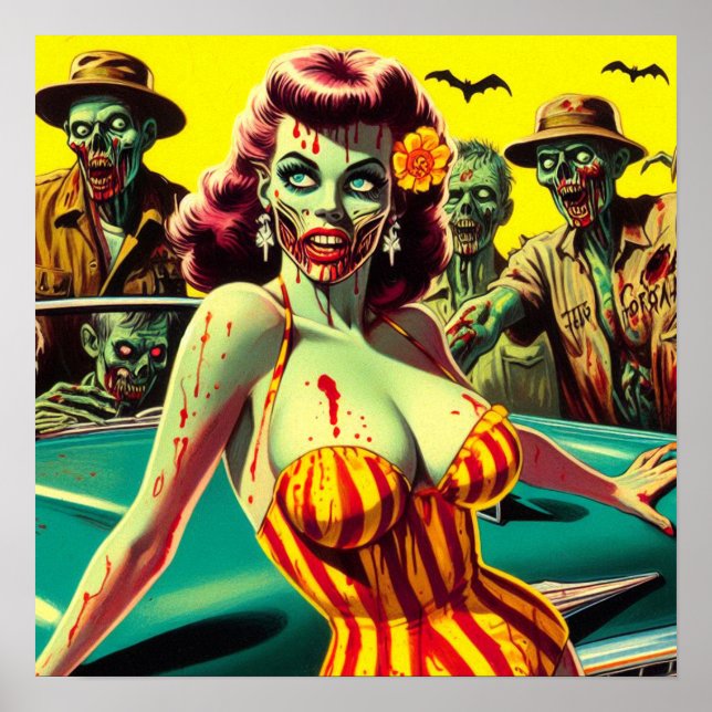 Zombie Pin-up Poster (Front)