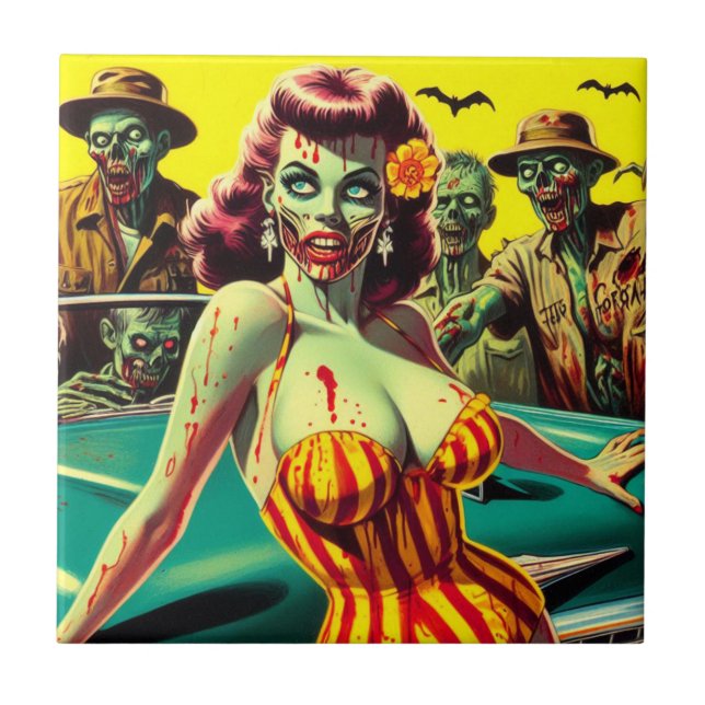 Zombie Pin-up Tile (Front)
