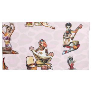Zombie Pin Ups Pillowcase