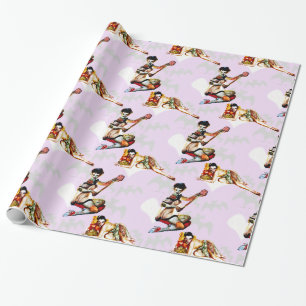 Zombie Pin Ups Wrapping Paper