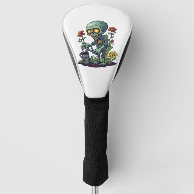 Zombie Plant Parent Golf Head Cover (Front)