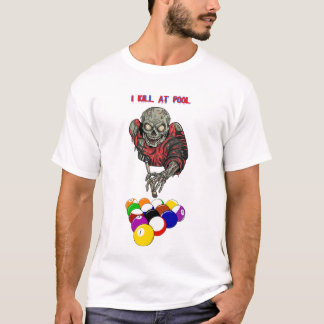 Zombie Pool Player Billiards original art T-Shirt