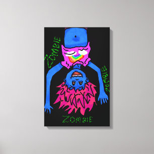 Zombie Poster Canvas Print