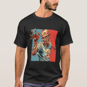 Zombie Poster Halloween Monster - Zombie T-Shirt